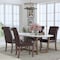Flash Furniture 18.5 W, 27.5 L, 39.75 H 4-BT-P-BRN-LEA-GG - alternate 1
